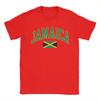 Jamaica Flag Jamaican Pure Cotton T Shirt For Men Summer  Y2K Retro TShirts O Neck Hipster Tees Big Size Loose Tops