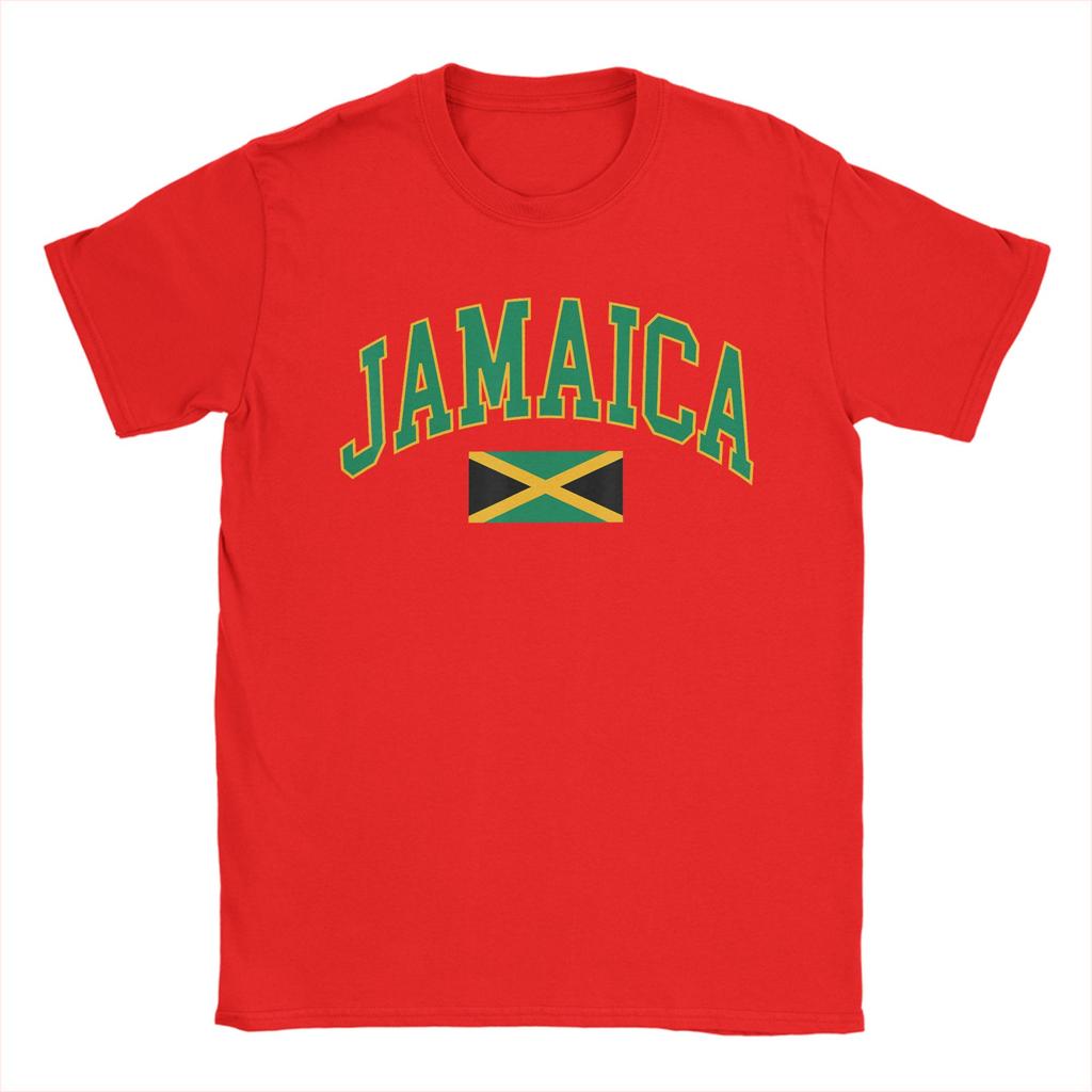 Jamaica Flag Jamaican Pure Cotton T Shirt For Men Summer Y2K Retro TShirts O Neck Hipster Tees Big Size Loose Tops