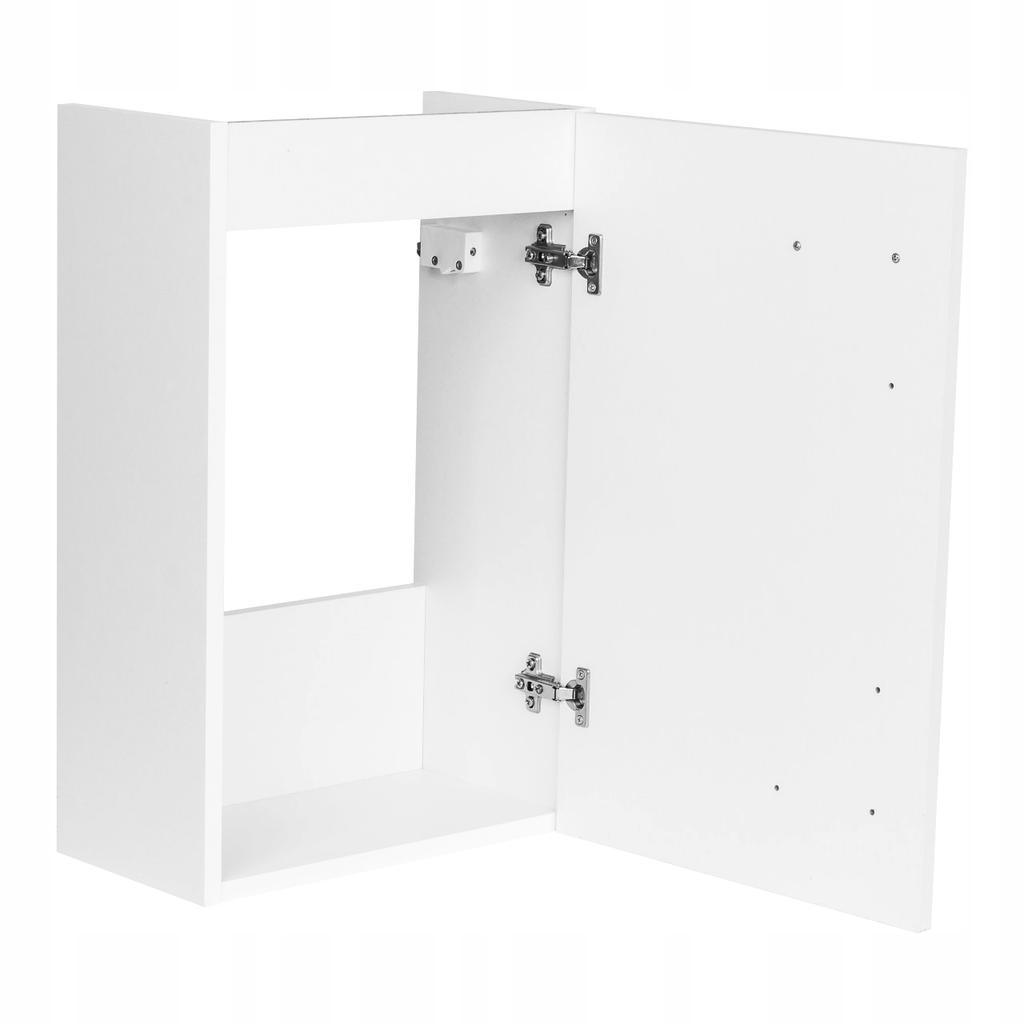 Bathroom Cabinet with Washbasin 60x40 Cm, White Gloss, Hanging, Small