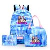 3Pcs/set Anime Printed Backpack with Shoulder Bag Pengcil Case for Teenager Large Capacity Waterproof Bookbag Back To School Gift