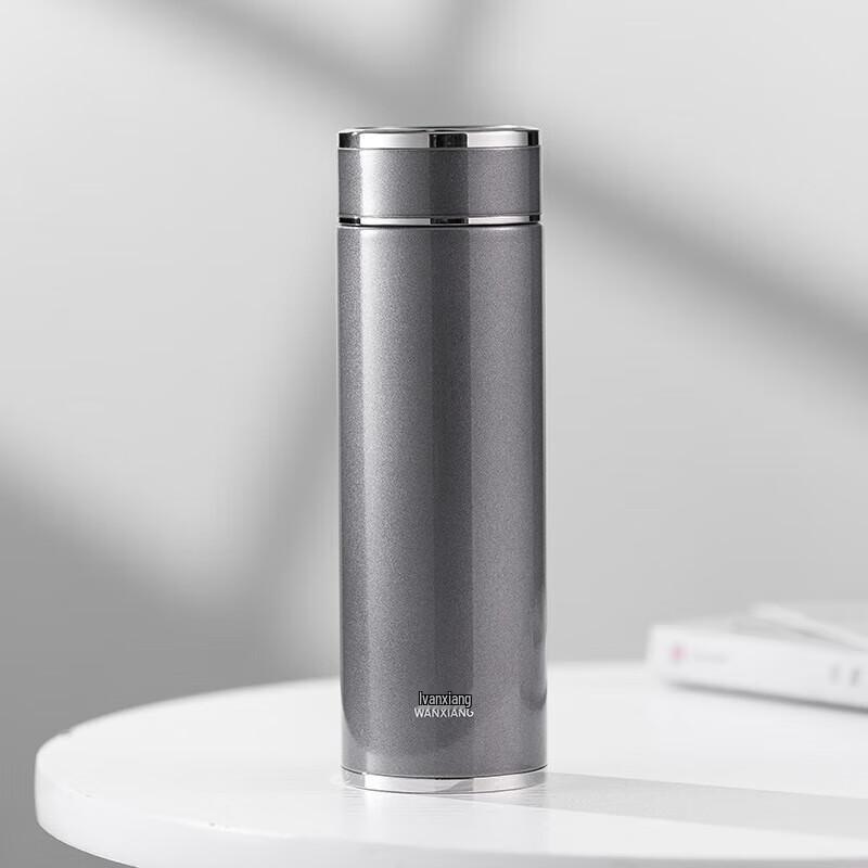 Wanxiang H85L Insulated Double-Layer Glass Tea Infuser Bottle