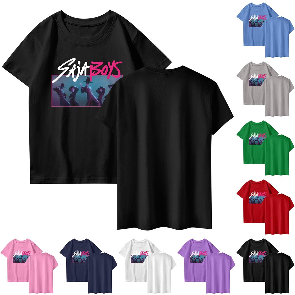 Fashionable Round Neck Short Sleeve Work Clothes Printed Tops For Womens Summer Tops