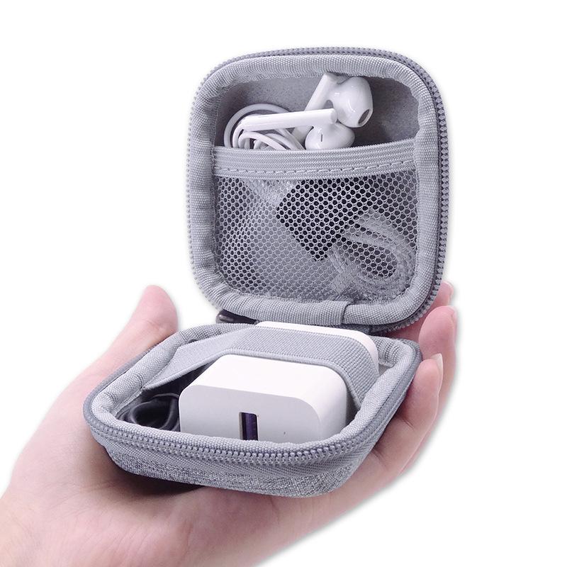 In-Stock EVA Hard Shell Laptop Power Bank & Earphone Case with USB Drive Storage