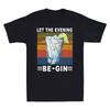 Wine Short New Vintage T-shirt Let Funny Sleeve The Men's Be-Gin Tee Evening