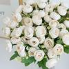 Artificial Flowers Cheap Silk Tea Buds Roses Wedding Garden Bridal Bouquets Festival Table Decor Vases Home Room Yard Fake Peony
