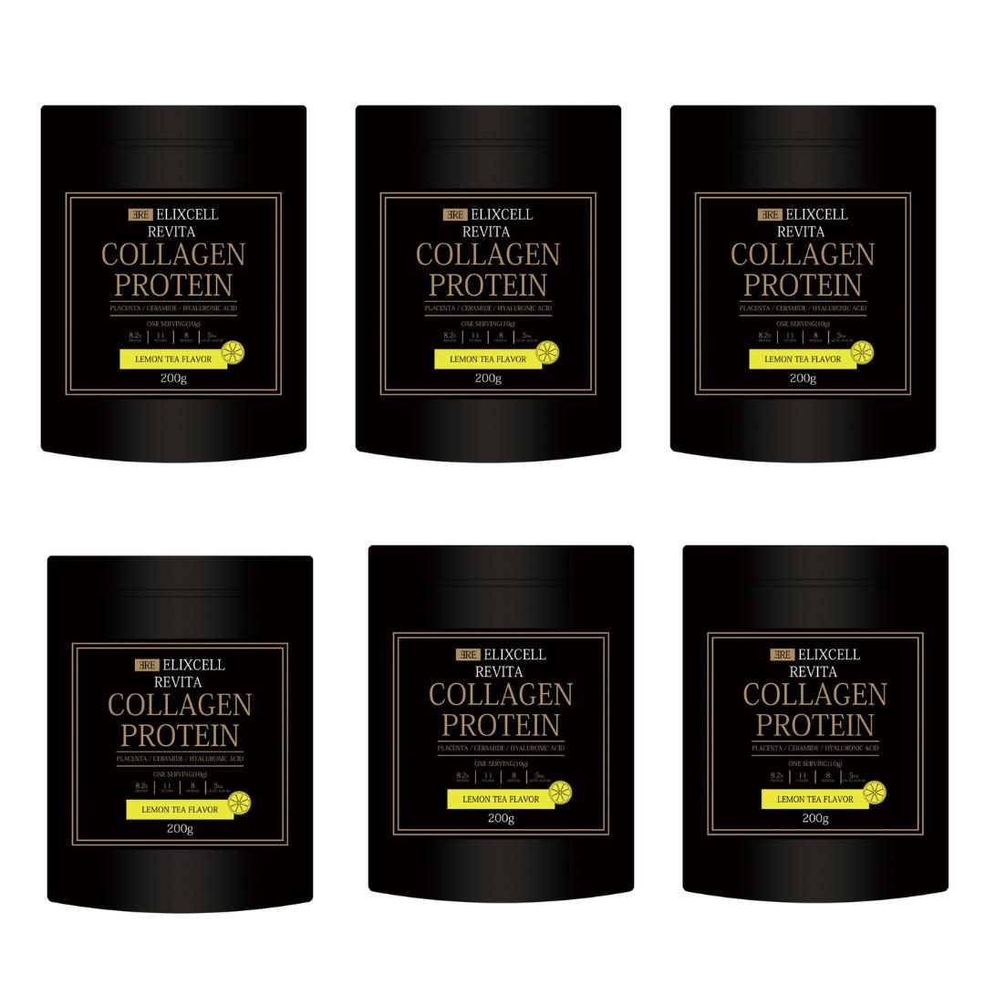 

ELIXCELL REVITA Collagen Protein Beauty Protein Drink, 200 g - 6 packs