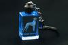 Great Dane - Crystal key ring with dog photo, illuminated key ring, unique gift by Art-Dog brand