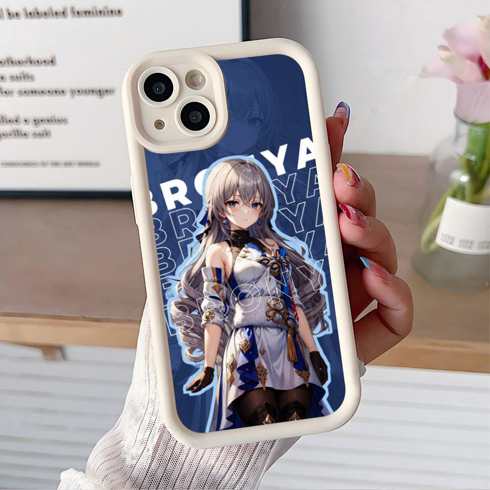 HSR Bronya Verdikte TPU Mobiele Telefoonhoesje voor iPhone 17 16 15 14 13 12 11 Air Pro Max Plus Kleurrijke Cover