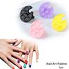 Palette Mini Nail Art Plastikschale Fingerring Acrylmalerei Zeichnungshalter