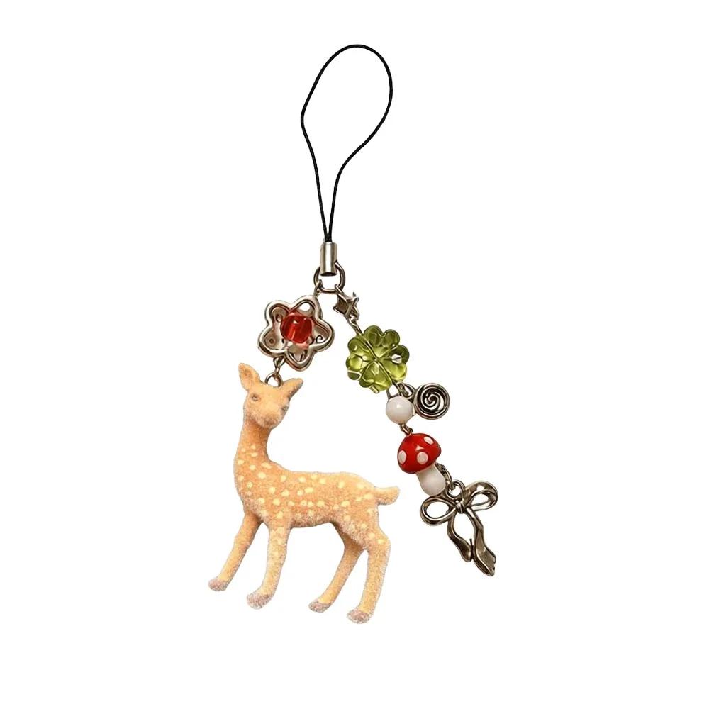Japanese Lucky Cat Phone Straps Cute Keychain Bag Accessories Phone Key Strap Lanyard Hang Charm Car Key Ring Rope Decor