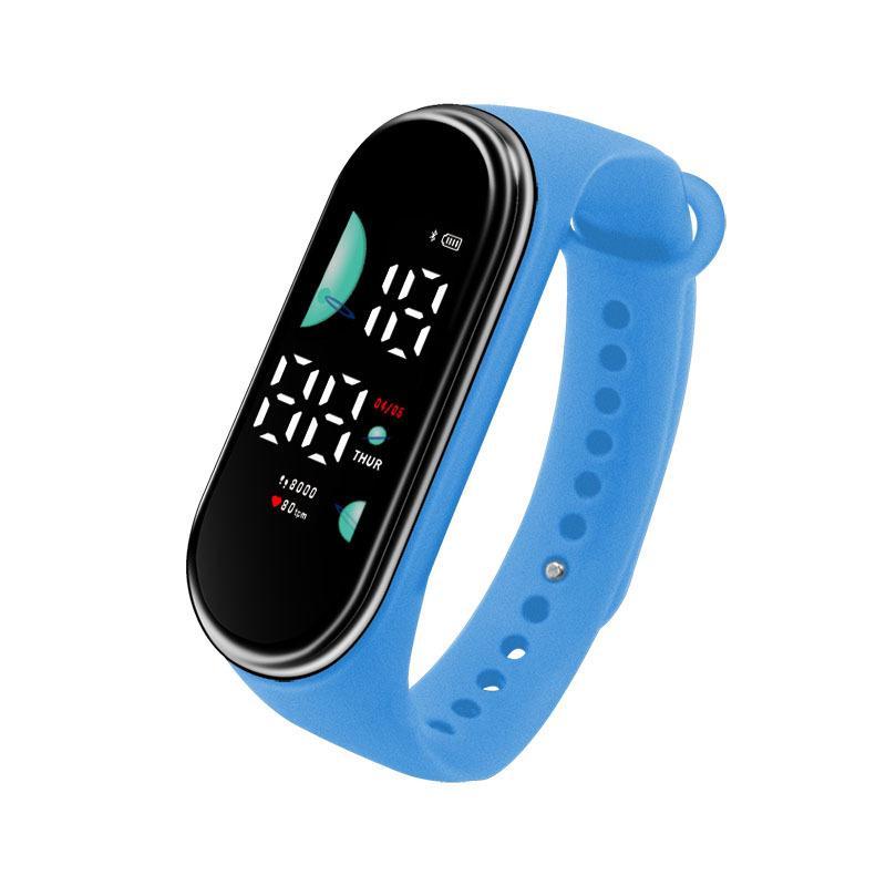 Motion Sports Watch For Electronic Led Digital Wristwatch Fashion Casual Simple Silicone Touch Waterproof Clock