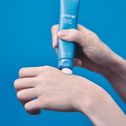 Umiral Hand Cream, Nigari (Bittern) and Magnesium Chloride, Mineral Cream, Moisturizing for Dry Skin, Soap Scent, 40g, Made In Japan (Setouchi), Top N