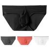 Men Briefs Thin Bouncy Breathable Soft Quick-drying Protective Ice Silk U Convex Male Underpants Men Intimate Clothes