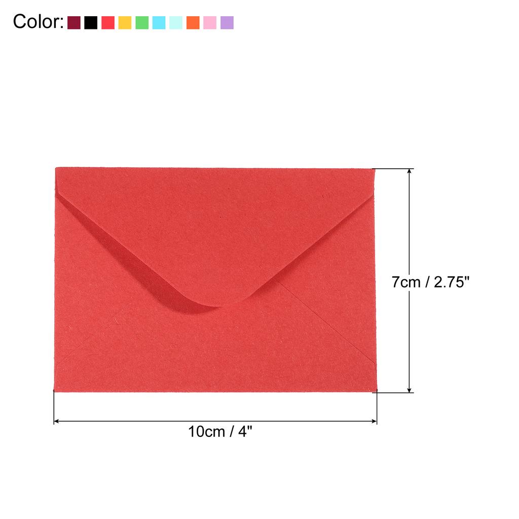 50/100Pcs Mini Paper Envelopes 10x7cm Mini Gift Greeting Card Business Card Envelope Western Envelopes for Wedding Invitation