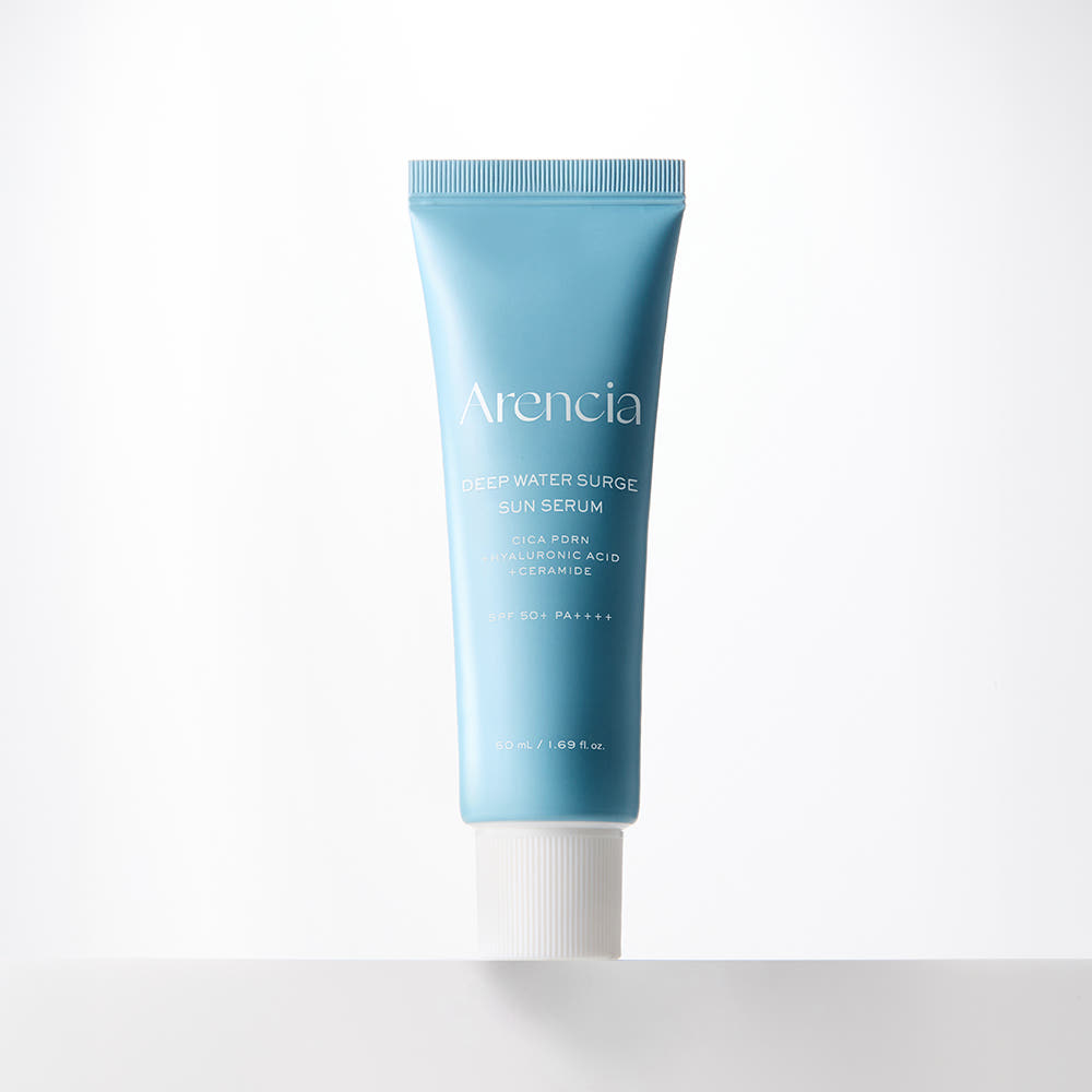 ARENCIA Deep Water Surge Sun Serum SPF50+ PA++++ 50ml PDRN Hyaluronic Acid Ceramide Korean Sunscreen