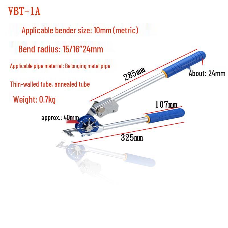 Saint-Ba Ruční ohýbačka trubek pro měď, hliník, ocel: Velikosti 6, 8, 10, 12, 19, 22