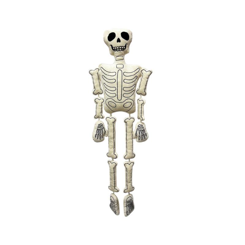 Halloween Skeleton Plush Toy Doll - White Bones Theme