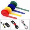 5M Cable Cable Ties Adhesive Fastener Tape Wrap DIY Reusable Double Side Hook and Loop Cable Straps Wires Management Straps