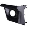 Car ABS Black Front Left Bumper Fog Lamp Frame Cover Trimming Bezel Cover Compatible with Subaru XV Crosstrek 2018 2019 2020