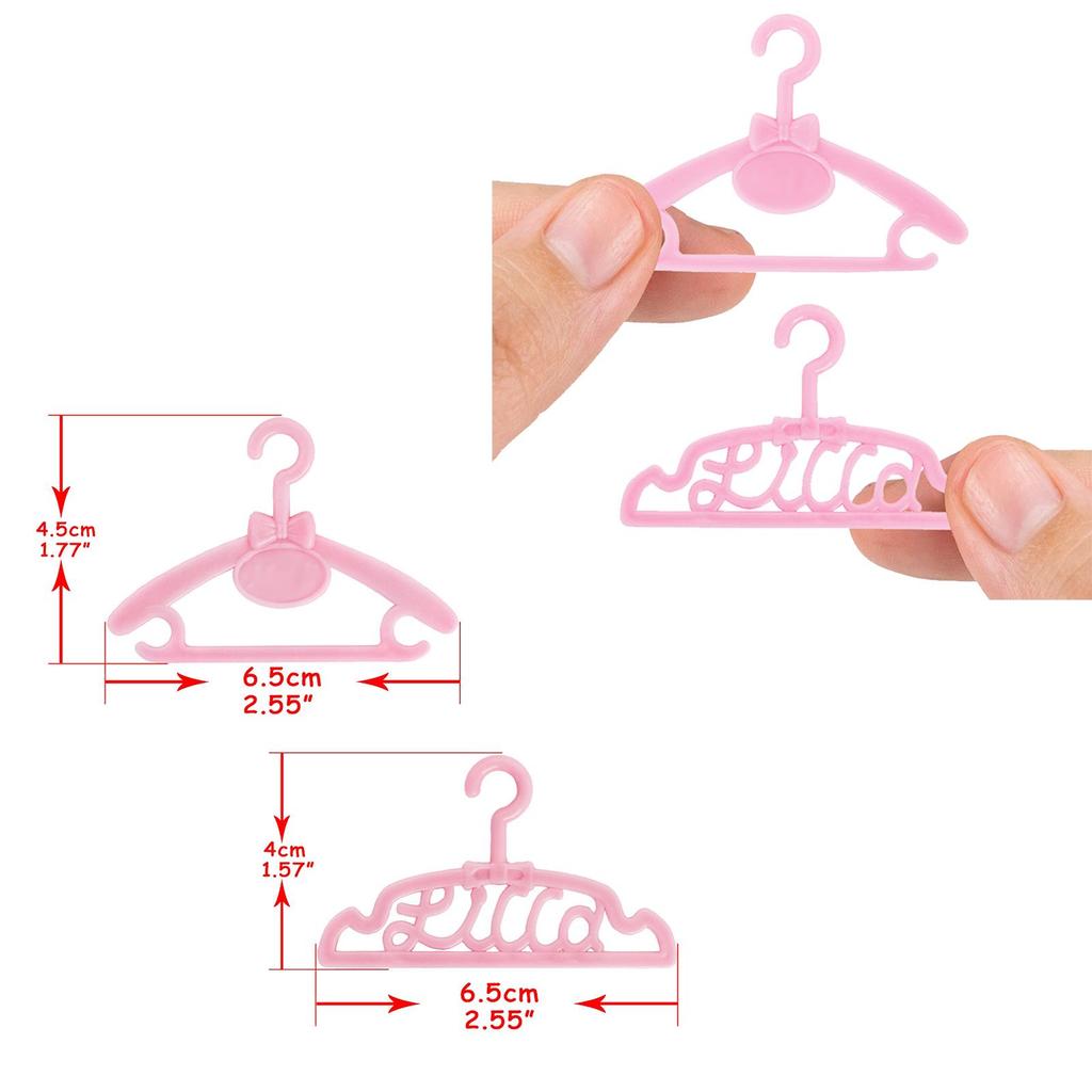 Fashion 11.5inch Doll Accessories Coat Rack Bedroom Storage Clothes Display Stand 30cm Doll Closet Kids Toy Gift