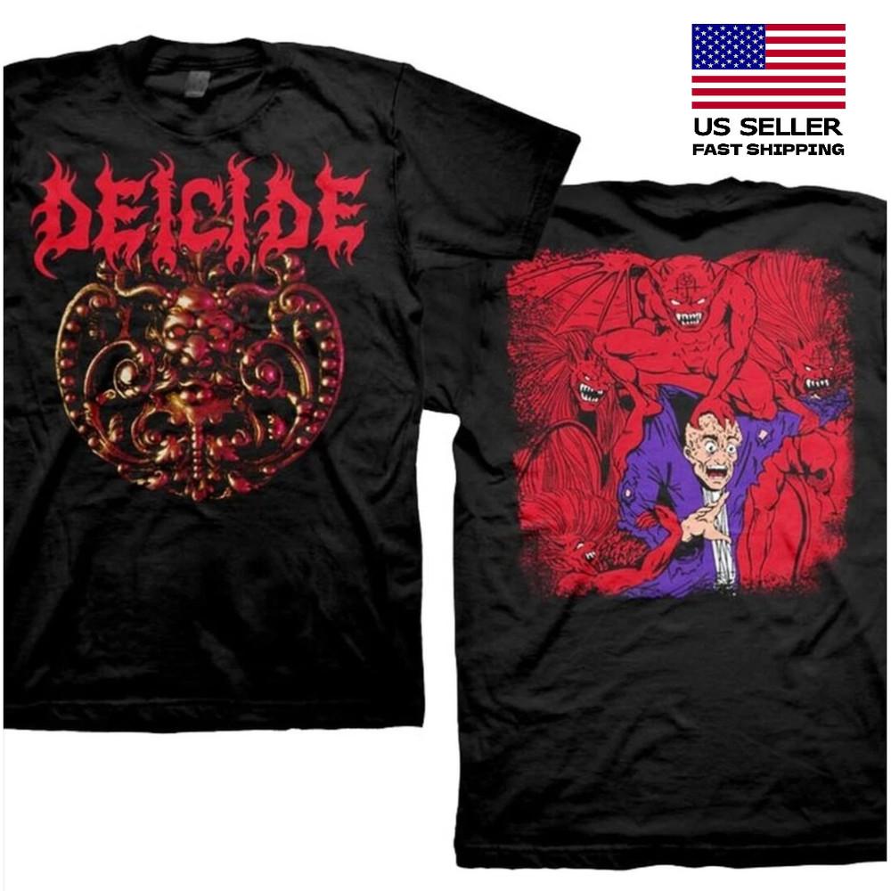 

New Sale Deicide Medallion Double-Sided Legion Death Metal T-Shirt badhabitmerch Unisex T-Shirt S