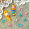 10Pcs Ocean Starfish Shell Nail Charms Nail Rhinestones 3D Diamond Alloy Nail Art Decoration DIY Manicure Nail Part Salon Summer