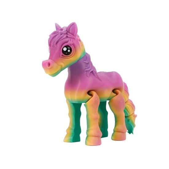 

Yousheng 3D Printed Horse Ornament Articulated Horse Winged Unicorn Toy Flexible Animal Fidget Toy with Movable Joints for Home Office Stress Relief A