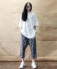 Deumakeu Original Paisley Straight Baggy Fit Pants Black