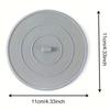 1pc Silicone Bathtub Stopper | Flat Suction Sink Stopper, Hair Stopper, Corrosion Resistant - TIGERPOWER