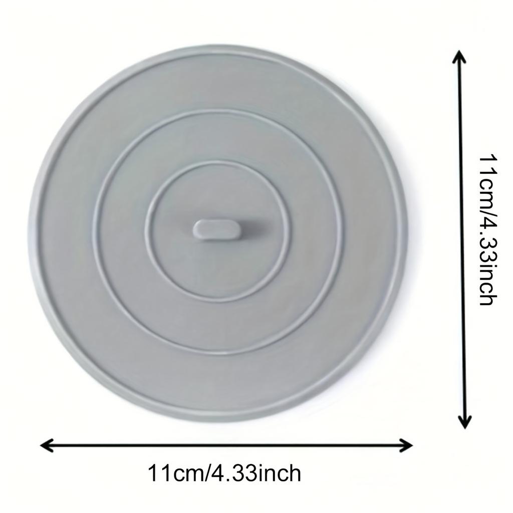 1pc Silicone Bathtub Stopper | Flat Suction Sink Stopper, Hair Stopper, Corrosion Resistant - TIGERPOWER