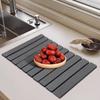 Multi-purpose Diatomaceous Earth Dish Drying Mat Fast Drying Stone Dish Mat Absorbent Earth Foldable Rectangular Drying Mats