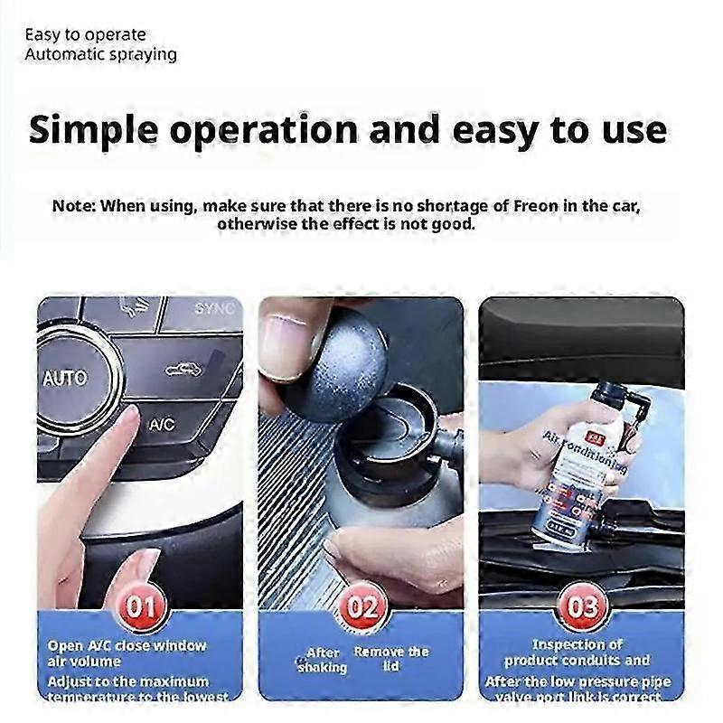 1-3x Car AC Recharge Kit 80G Automotive Refrigerants Compressor Refrigeration Agent Refrigerants for R134a Air Conditioning Multicolor