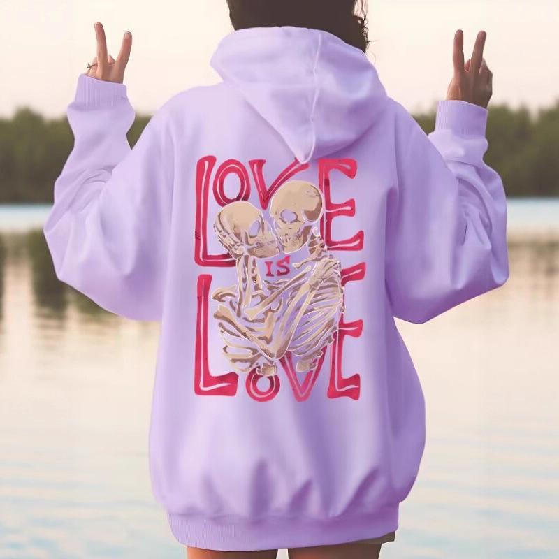 2025 European LOVE Skull Hoodie - Autumn Fashion Sportswear