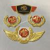 Golden Pasted Metal Stickers For MG Car Cyberster ES5 ONE ZS HS MG4 MG5 MG6 MG7 GT GS MG3 EZS 3SW MARVEL emblem badge Sticker n1