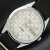 REFURBISHED SEIKO 5 AUTOMATIC MENS WATCH JAPAN MADE WHITE DIAL CUSTOM A440091-2 QV90-a440091