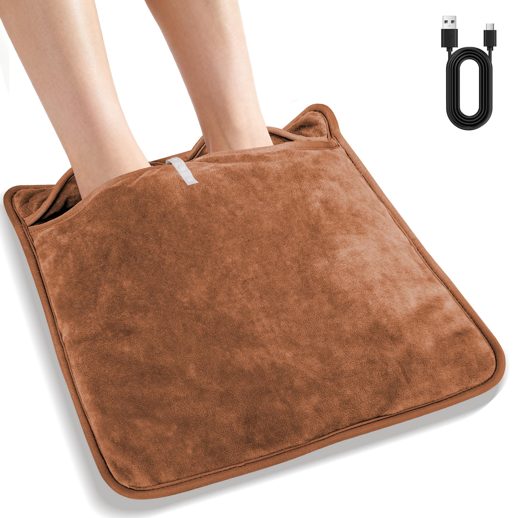 

BILIWAL 2025 New Model USB Foot Warmer, Foot-Insert Type [USB Powered, 9-Stage Timer], 3-Stage Temperature Control, Type-C Connector, 3-Second Fast He