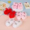 Scarpine Morbide per Neonato Principessa Primi Passi Bambina Pizzo Antiscivolo per Festa Matrimonio Toddler Culla Cotone Prewalker 0-18M