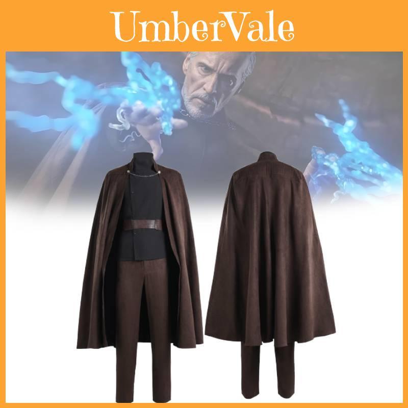 Kostium Cosplay Premium Czarny Hrabia Dooku Do Odgrywania Roli Postaci Filmowej Star Wars