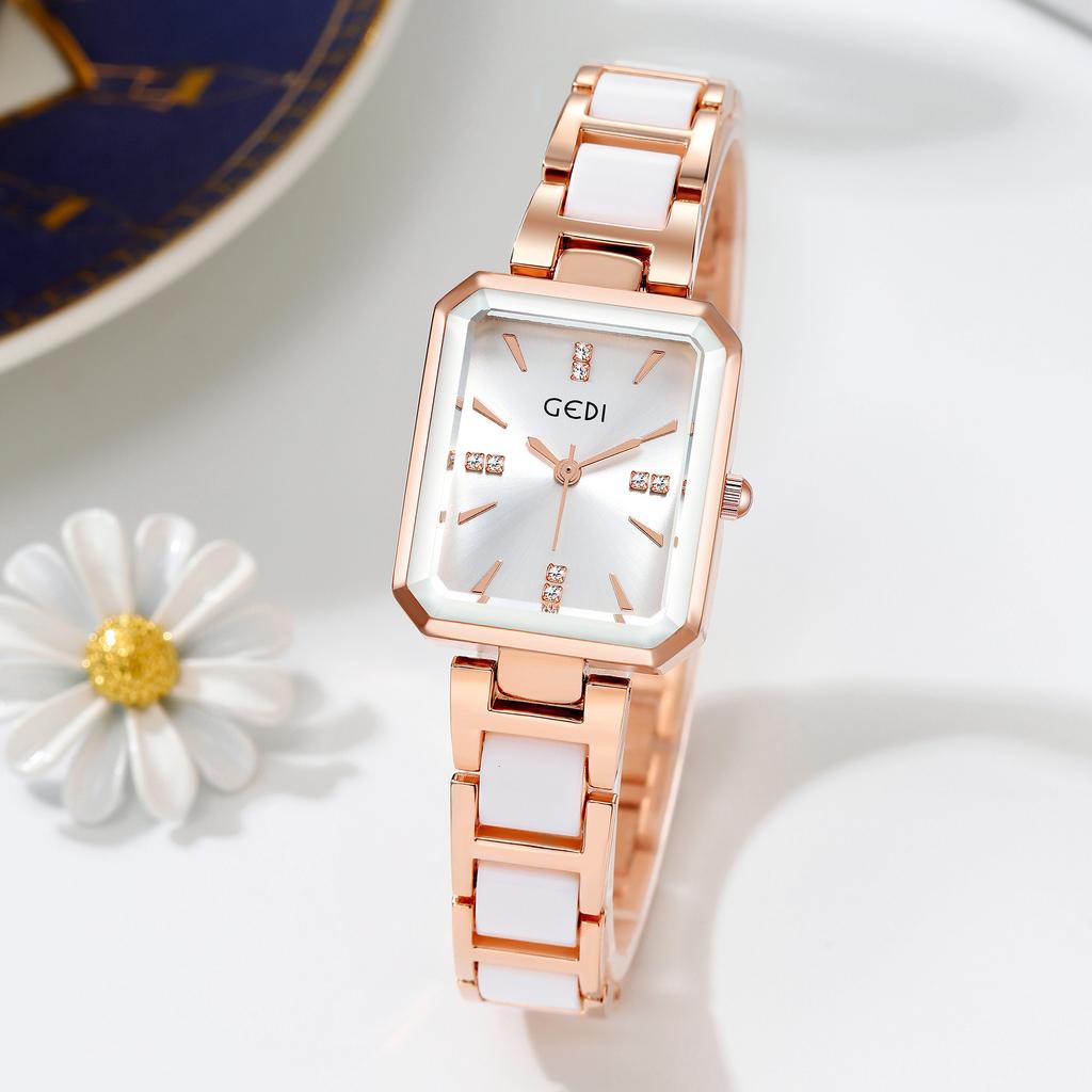 Niche High-End Watch Women'S Light Luxury Square Watces Waterproof Quartz Women'S Watch