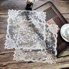 Lace Table Placemat Square Coaster Antique European Embroidery Table Mat  Bar