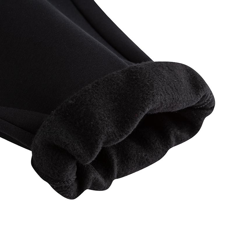 Anta Comfortable Versatile Warm Thick Knit Sports Pants Men bottoms Basic-Black 152618308N-1
