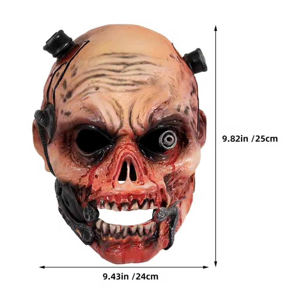 Realistic Halloween Ghost Mask 3D Stereo Demon Grim Reaper Mask Demon Face Cover  Cosplay Events