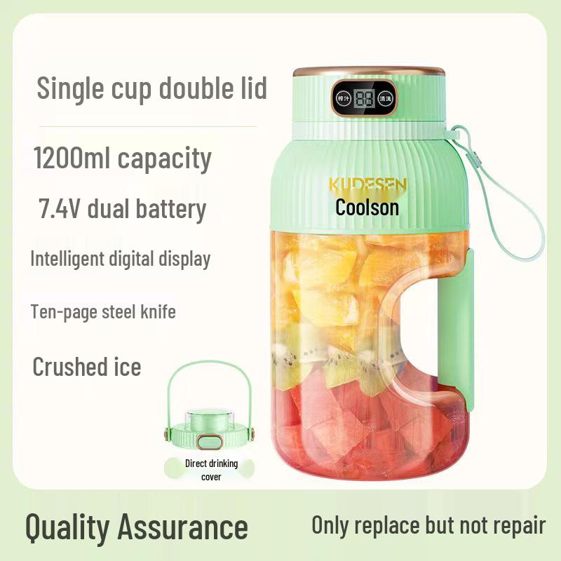 Wireless Portable Juicer Cup & Ice Crusher with Large Capacity
