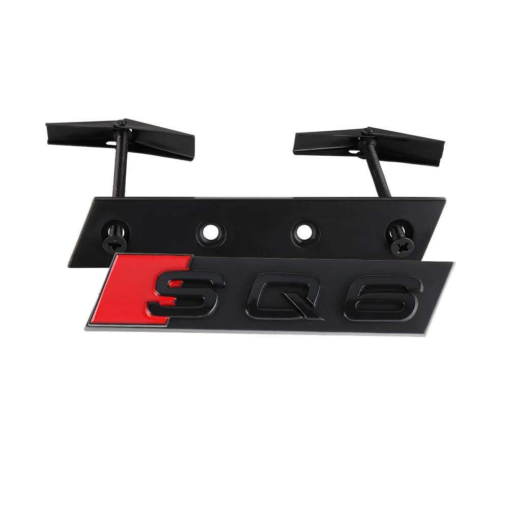 3D ABS Motorhauben Frontgrill Aufkleber ABS SQ3 SQ4 SQ5 SQ6 SQ7 SQ8 Emblem Dekoration für 9s A4 B5 B6 B7 B8 A3 A6 A5 A7 A8 Q3 Q7 TTs9