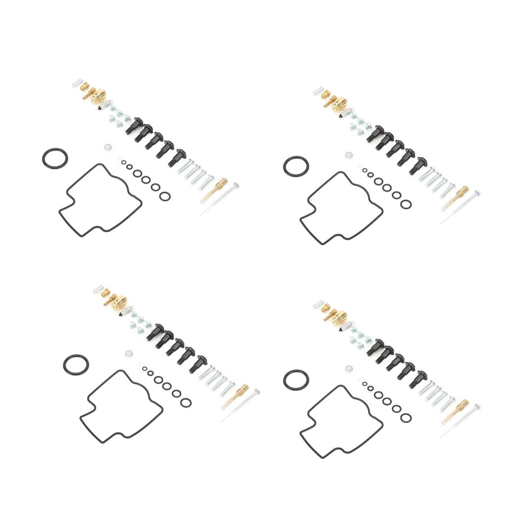 124 st Motorcykel Förgasare Reparationssats med Huvudmunstycke Packningar Ersättning för Ninja ZX9R 1998‑1999