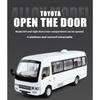 1/24 Scale Toyota Coaster Medium Business Minibus Alloy Diecast Model Car Collecting Hobbies Decorative Trendy Ornaments Birthday Gift