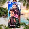 Tanjirou Nezuko Fashion Beach Towel: Ideal for Summer Adventures Soft, absorbent and quick drying suitable for swimming and bathing