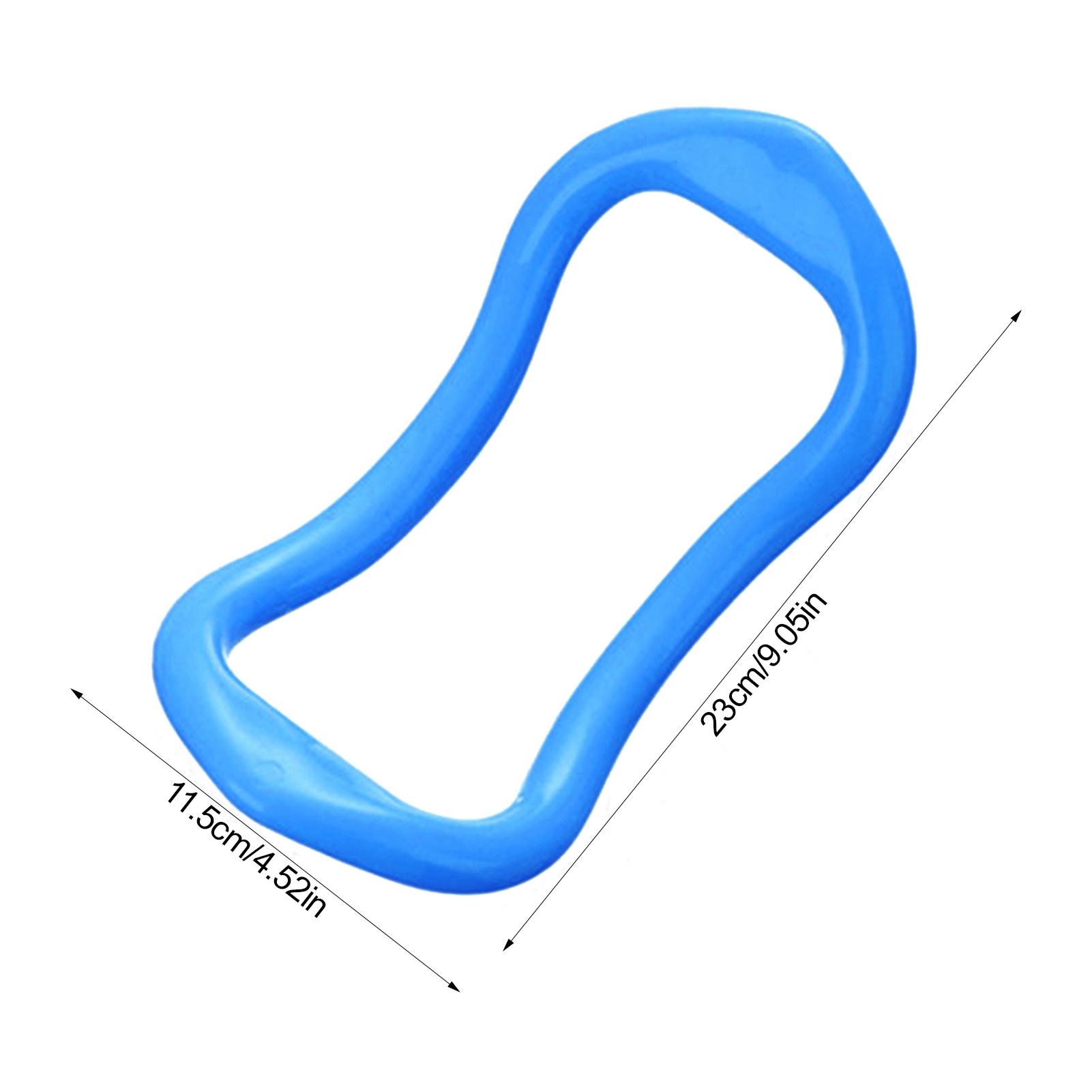 

Кольцо для йоги и пилатеса, оборудование, фитнес-тренировки, сопротивление, растяжка, вспомогательный инструмент для растяжки спины, плеч, шеи синий