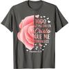Spanish Bible Verse Rose Graphic Tee Religious Print Cotton Crewneck Tshirt For Men