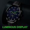 Belt Watch Men'S Fashion Luminous Date Quartz Automatic Watch